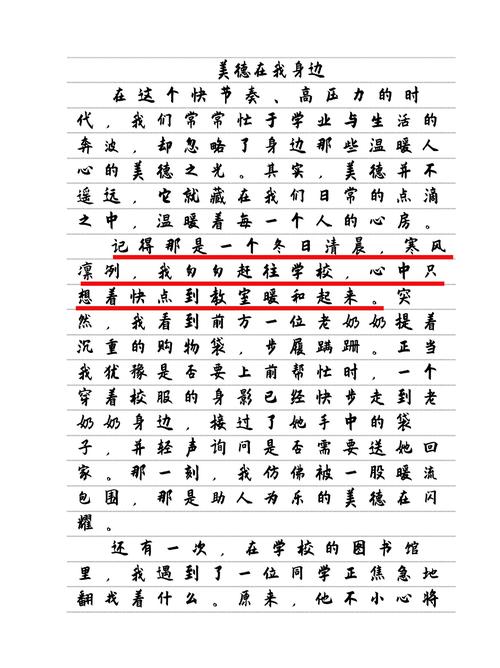 有关道德修养的作文