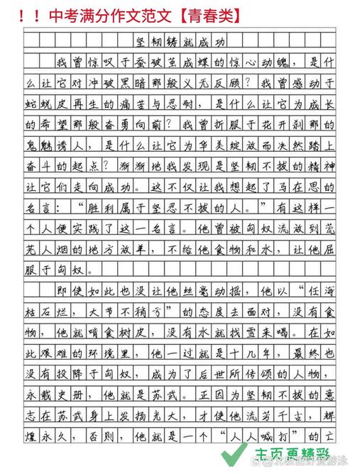 中考满分作文范文书，满分秘诀究竟在何处？