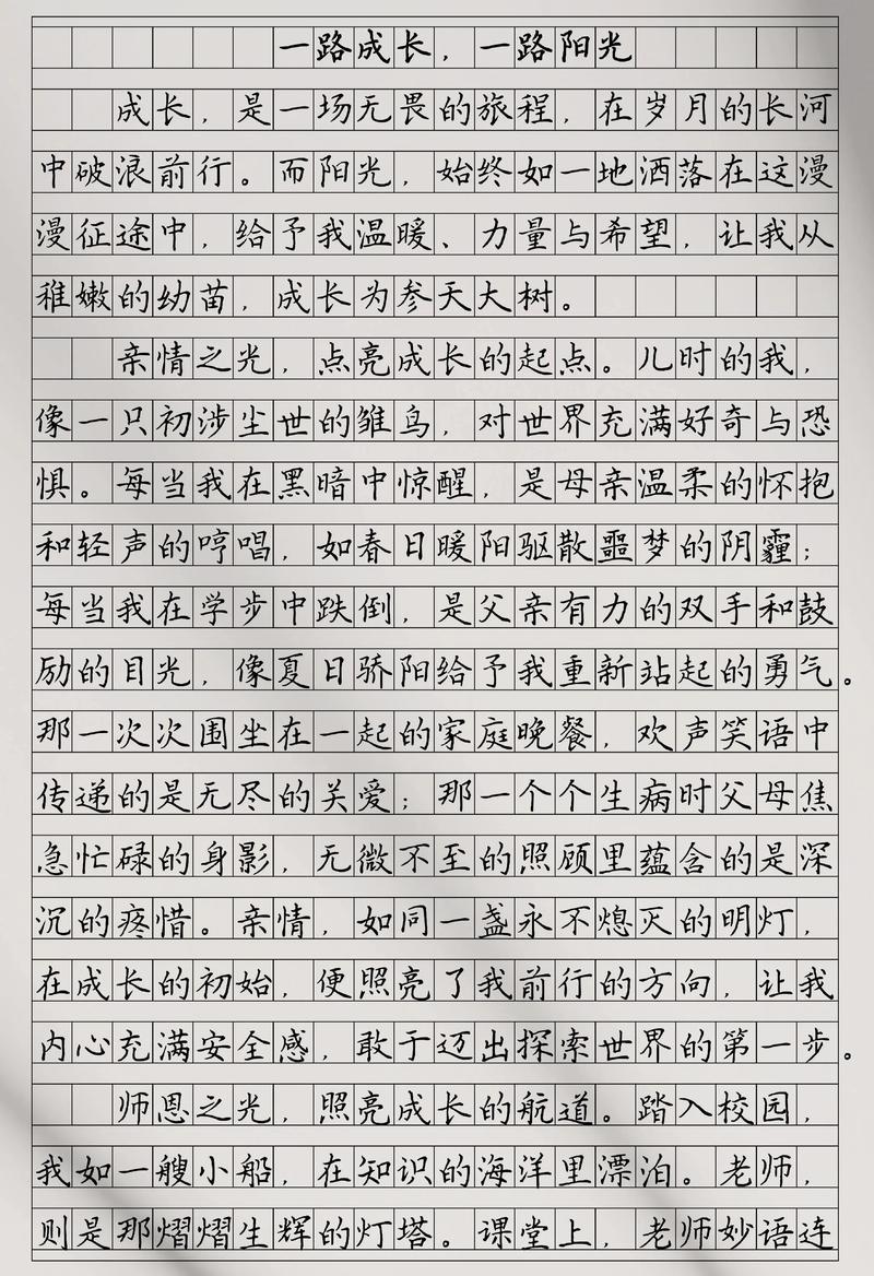 中考阳光满分作文，如何写出满分？