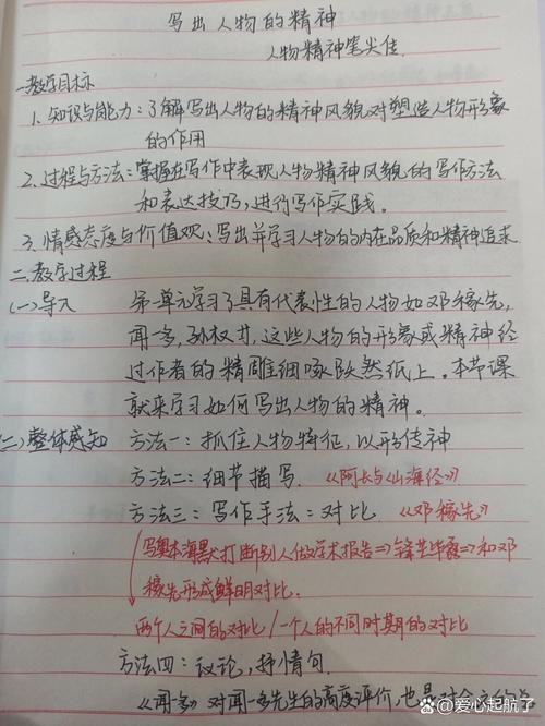 如何写出人物精神？