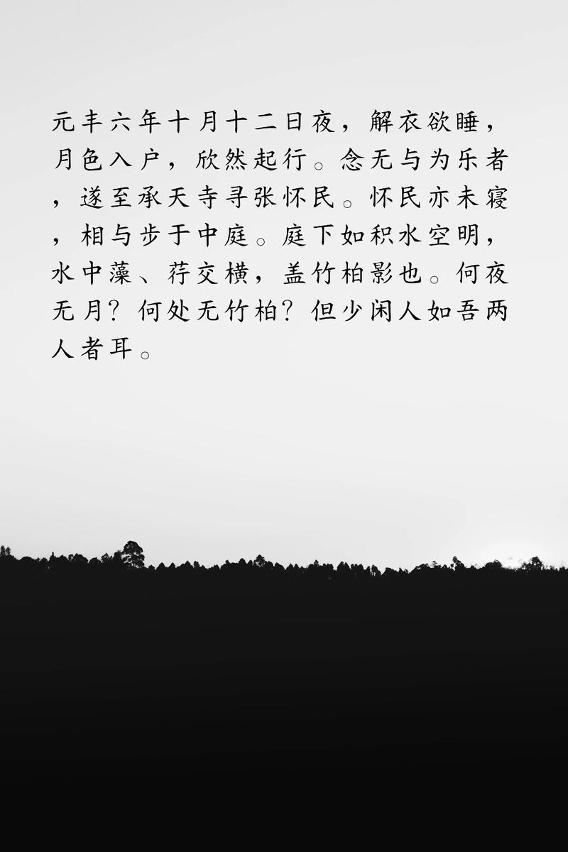 月夜独步承天寺，苏轼为何夜游？