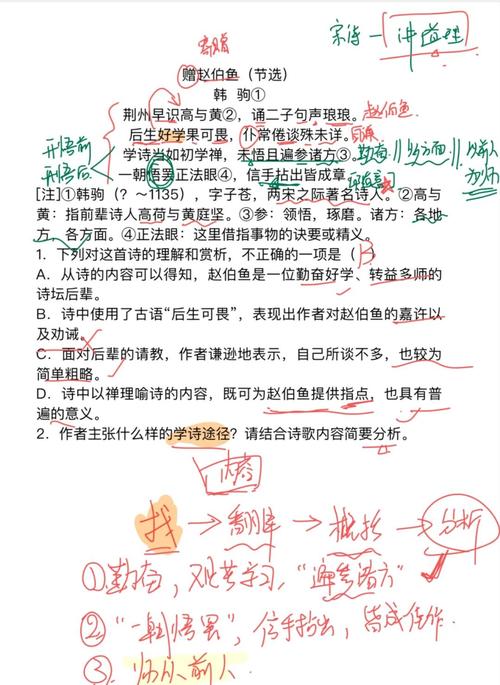 古诗赏析题怎么答才对？