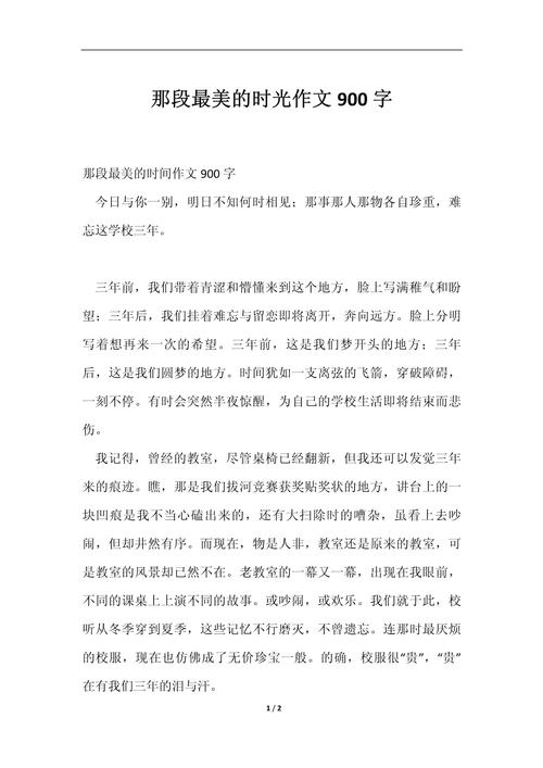 初三最美的时光作文