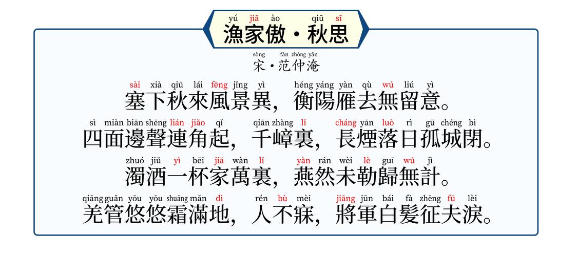 古诗渔家傲秋思，配乐如何契合意境？