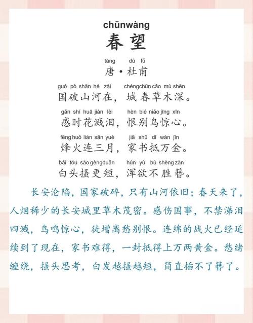 春望诗句如何凝练家国悲情?