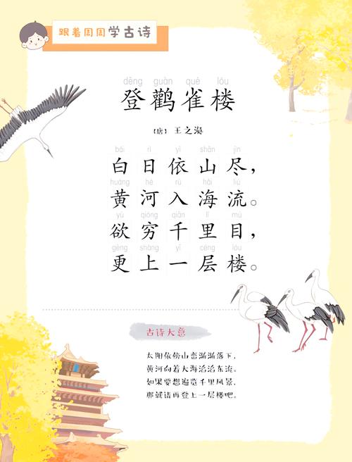 古诗登鹳雀楼吟诵教案如何设计？