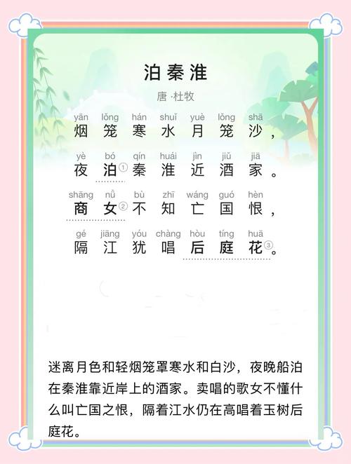 泊秦淮诗中谁在隔江犹唱？