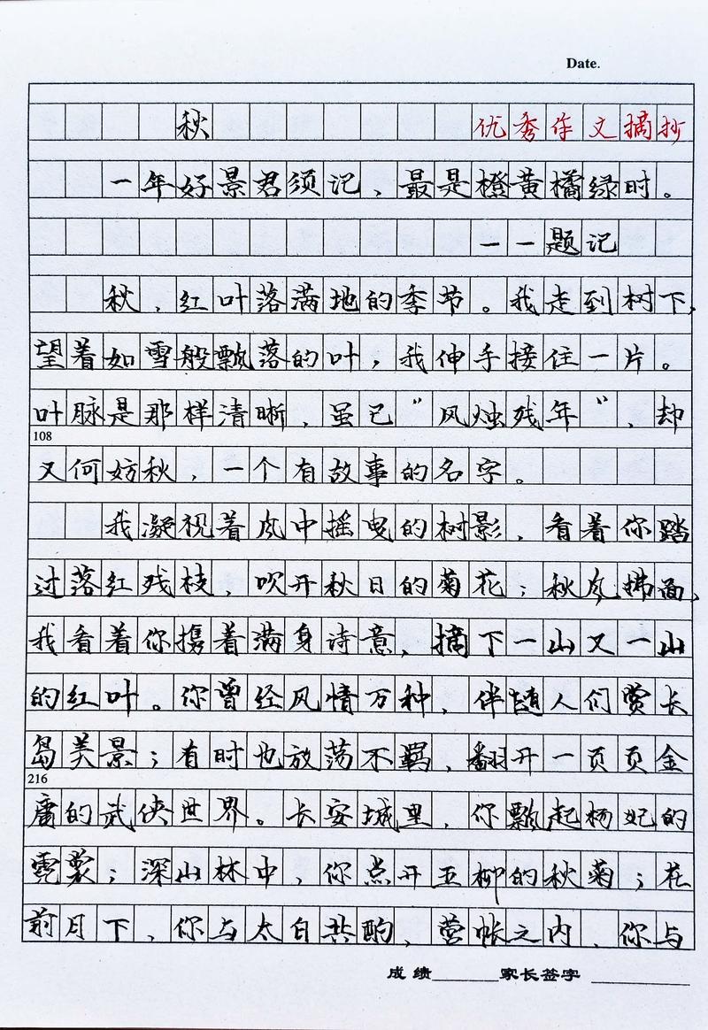 秋天作文中学，如何写出独特秋景与感悟？