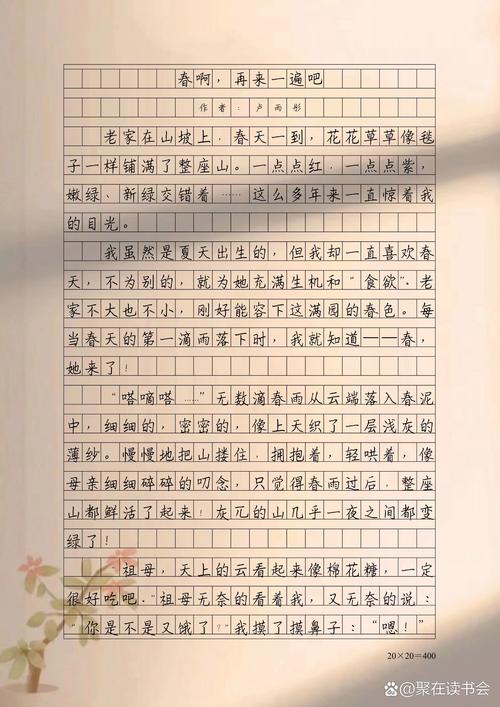 像春天一样作文初中
