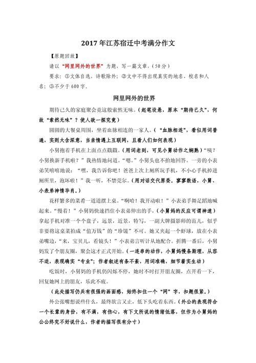 网里网外作文怎么写？虚实结合有何妙招？