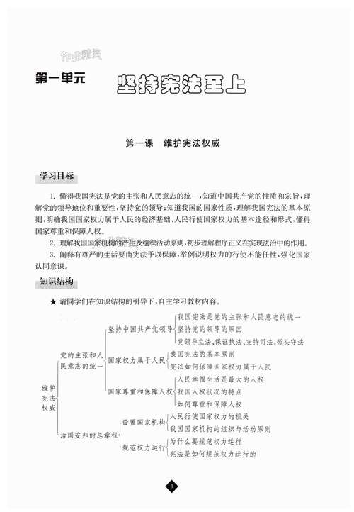 人教版八年级政治答案哪里找?