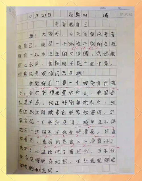 说说我自己作文初二