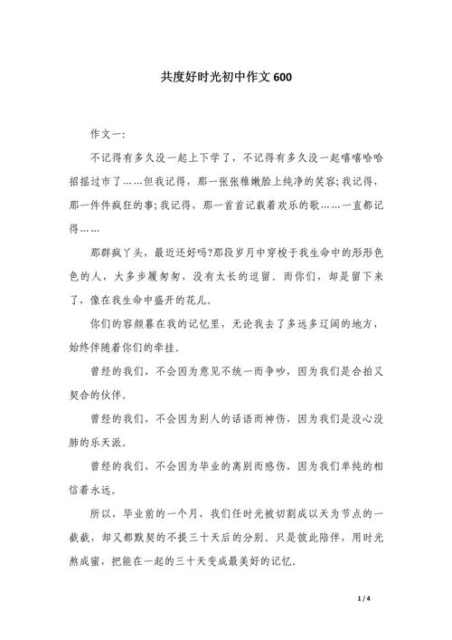 共度好时光初中作文