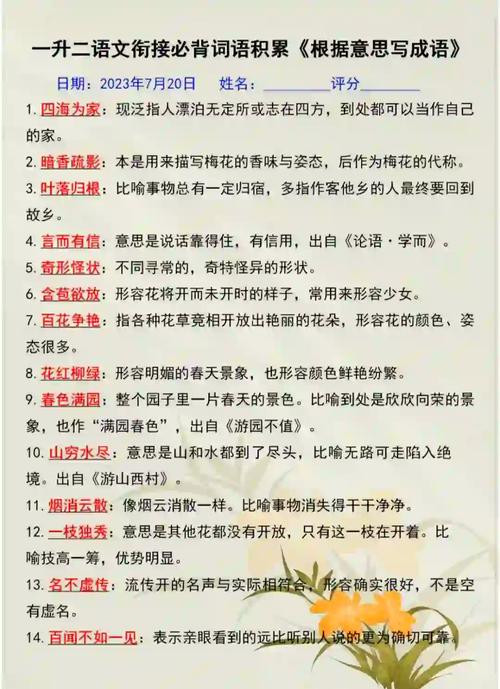 成语藏古诗句，典故几时生？