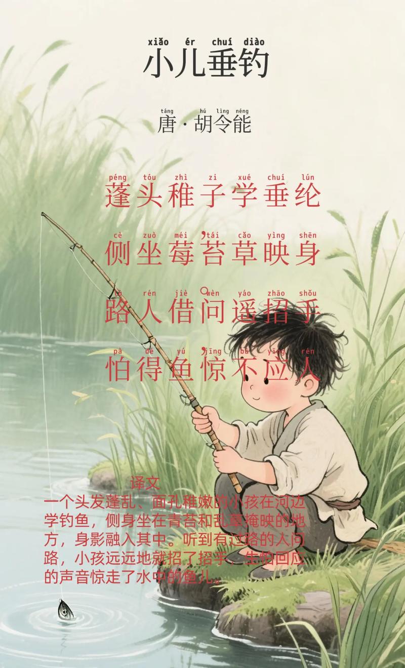 古时儿童垂钓诗，藏着哪些童趣与诗心？