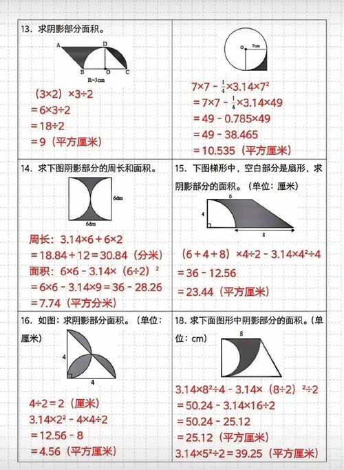 六年级圆练习题答案怎么用？