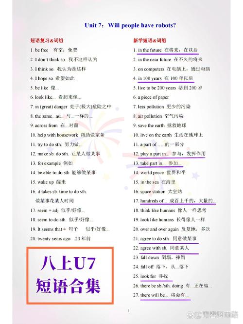 八年级上册英语7单元重点难点解析？