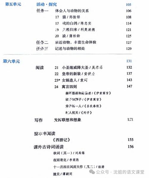 苏教版七年级语文目录有何编排特色？