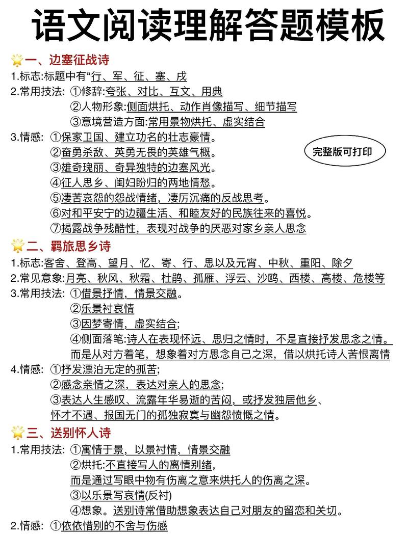 古诗歌鉴赏 表达方式