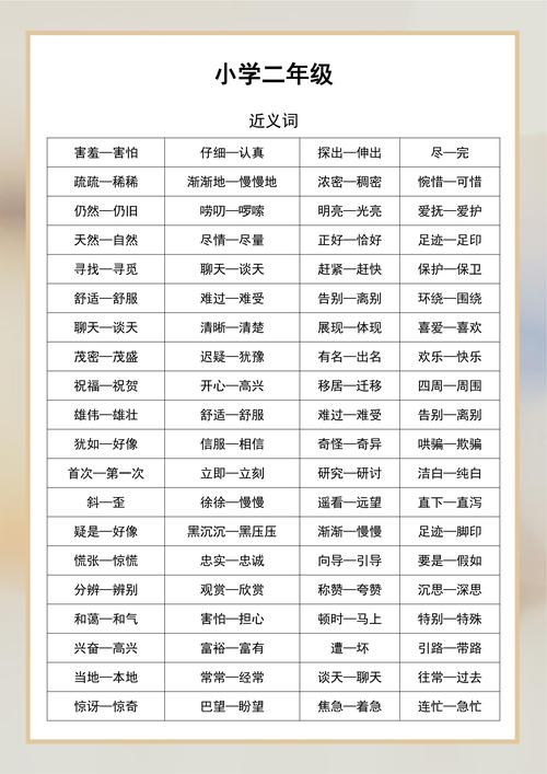 二年级反义词怎么教孩子轻松记？