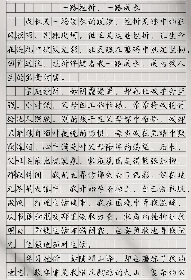 挫折素材如何写出真情实感？