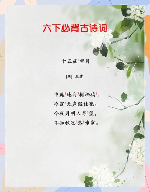 望月古诗写法如何？