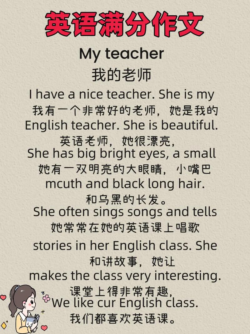 如何写好描述老师的英语作文?