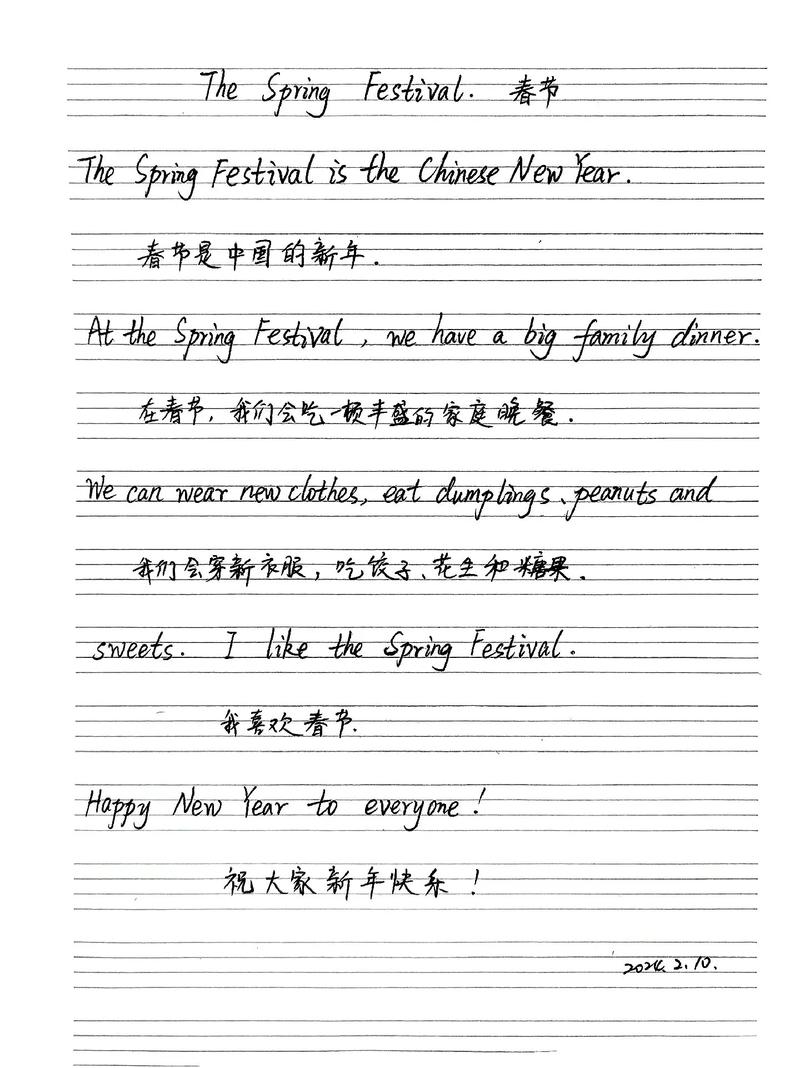 中国春节英语作文如何写出文化特色？