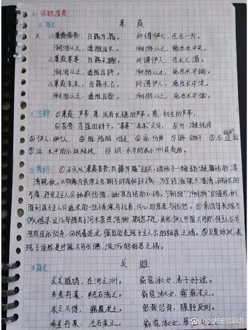 蒹葭中考默写易错点在哪？