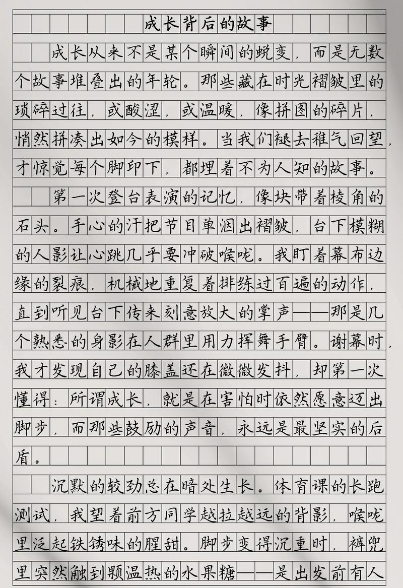 有关成长的作文素材