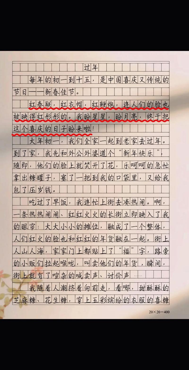 新年作文500字，如何写出真情实感？