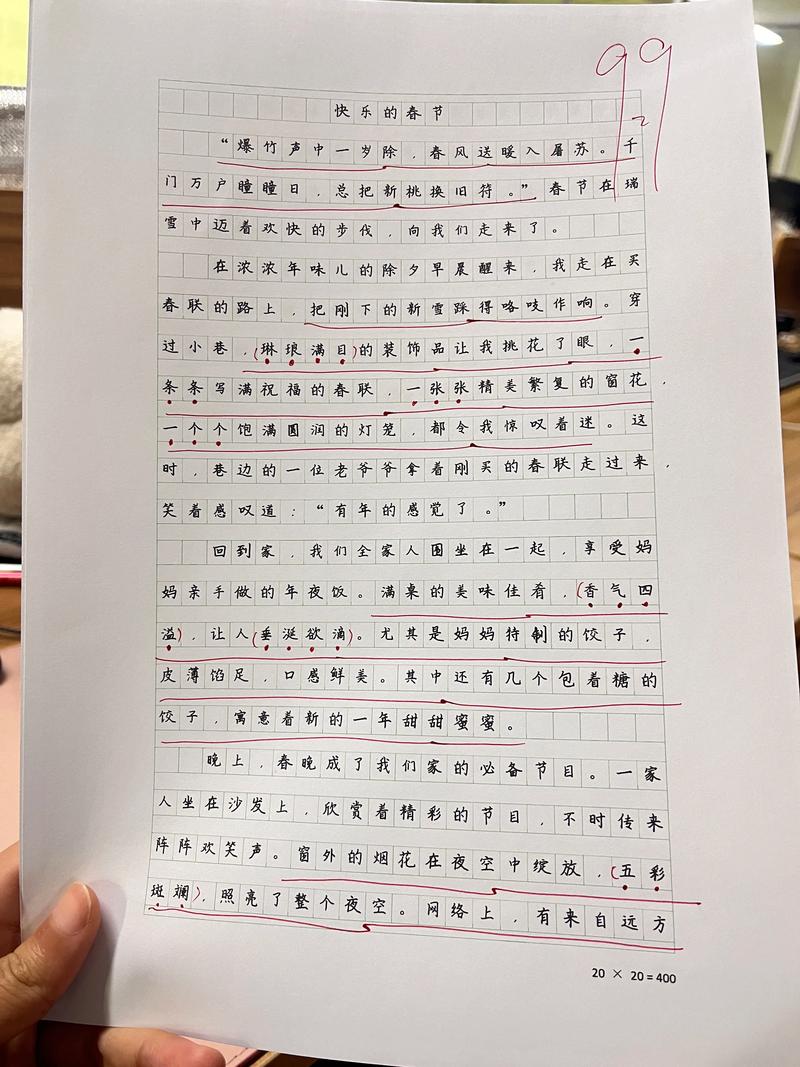 新年作文500字，如何写出真情实感？