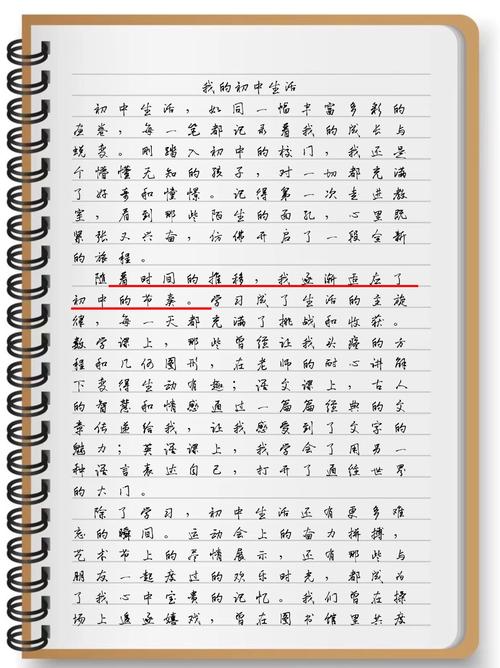 作文 我的初中生活