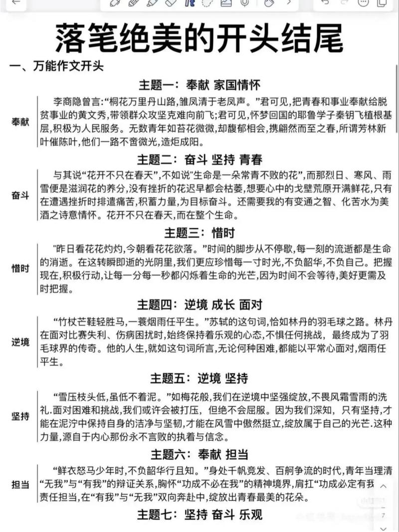 优美作文开头结尾如何写出彩？