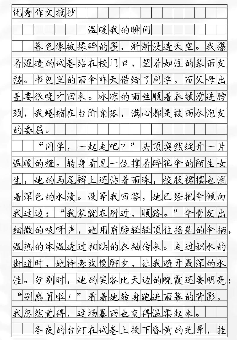 如何用温暖素材写出打动人心的作文？