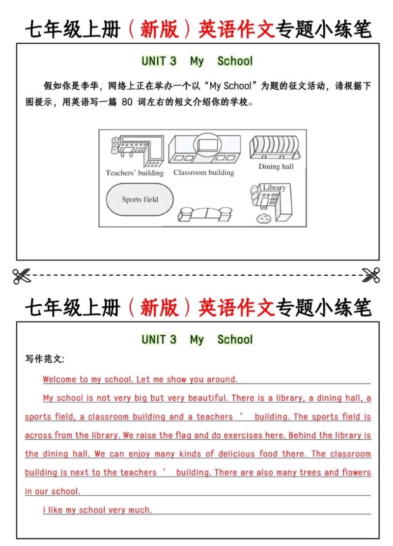 七年级上册英语作文怎么写?