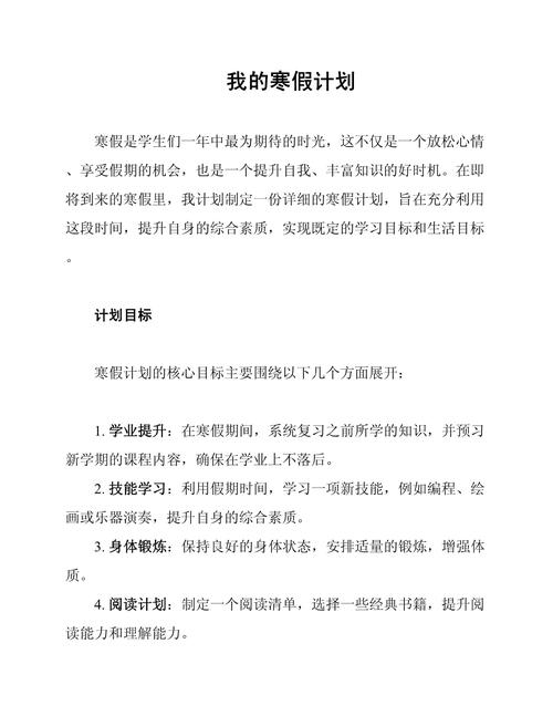 寒假计划，高中生该如何高效制定？