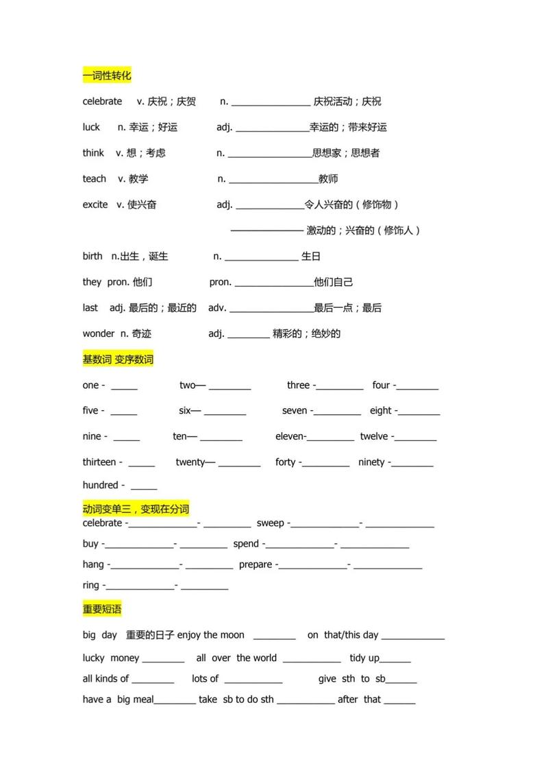 仁爱英语七年级知识点有哪些重点难点？