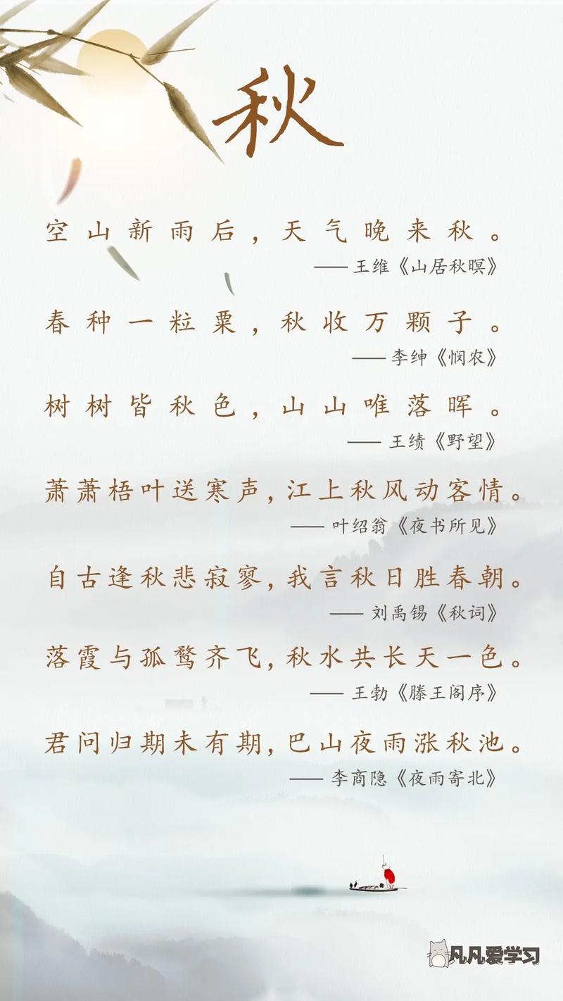 春夏秋冬古诗词各有哪些经典名篇？