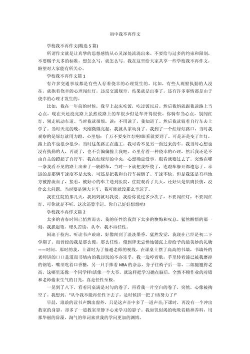 初中作文再也没有什么了?