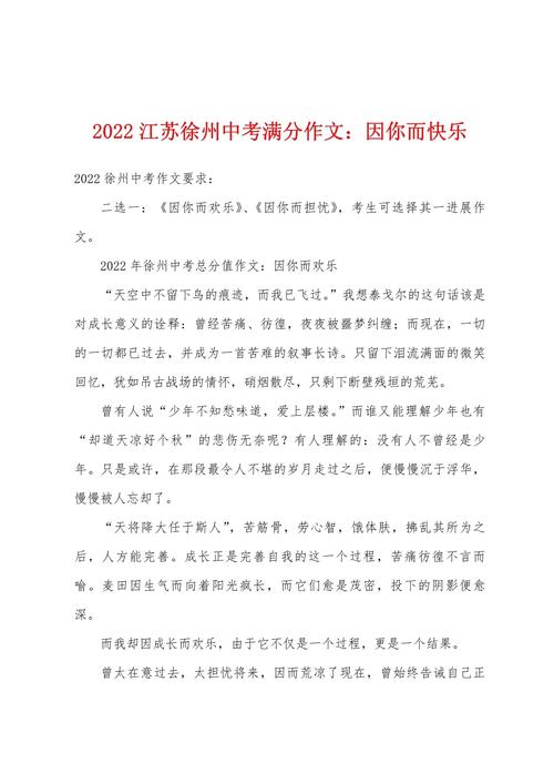 徐州中考满分作文有何秘诀?