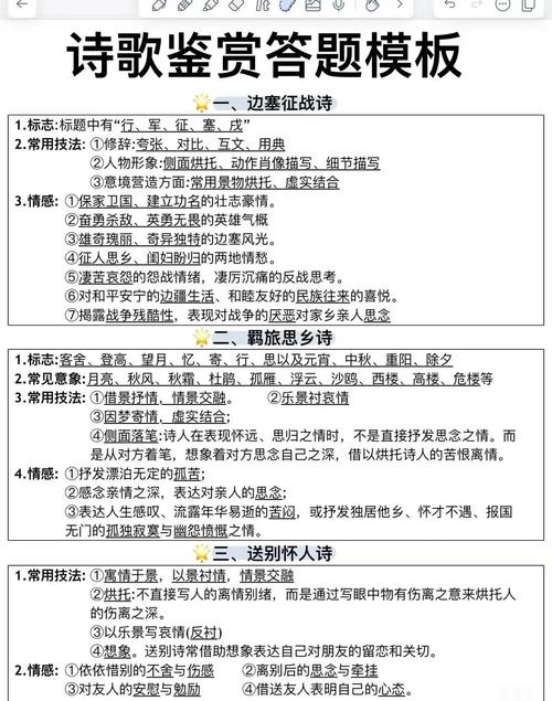高中语文古诗鉴赏答题有哪些技巧？