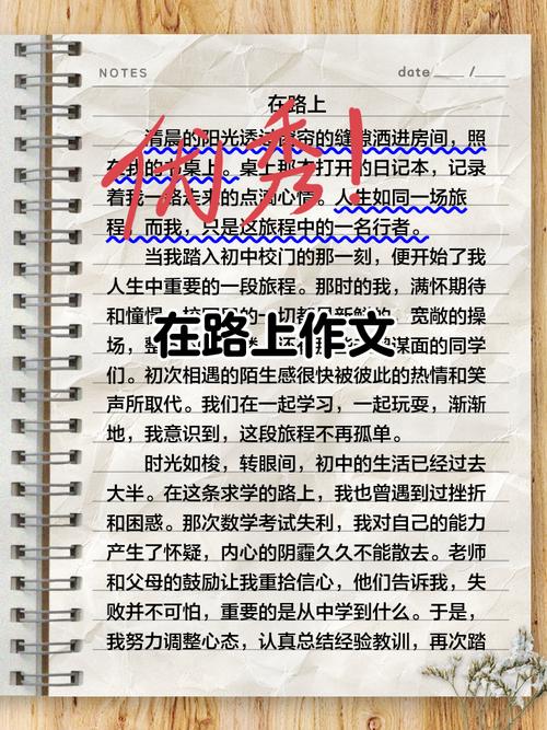 在路上 话题作文