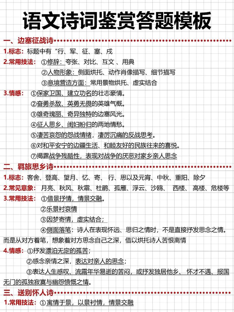 高考古诗答题技巧有哪些？