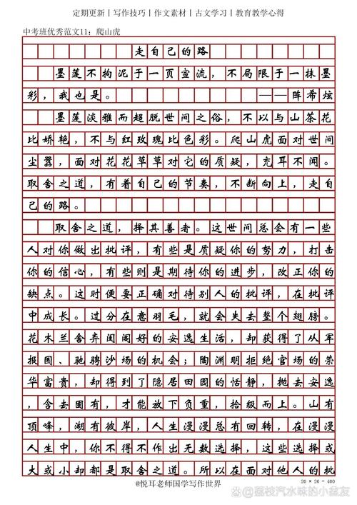 中考作文材料大全，怎么选材才能拿高分？