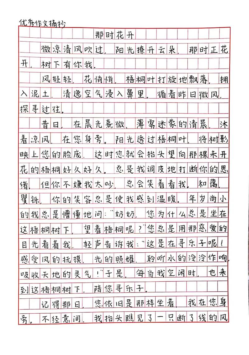 那时，那什么作文里藏着什么秘密？