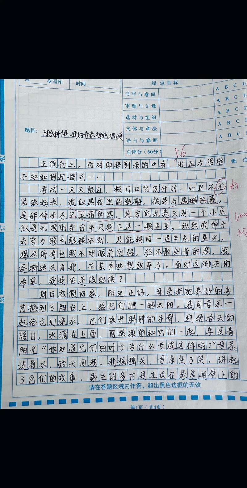 初三模拟考作文如何拿高分?