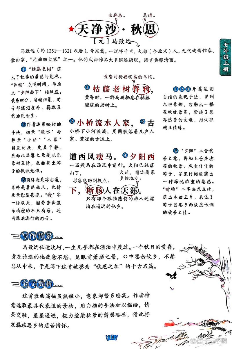 七上古诗四首，四首诗分别讲什么？