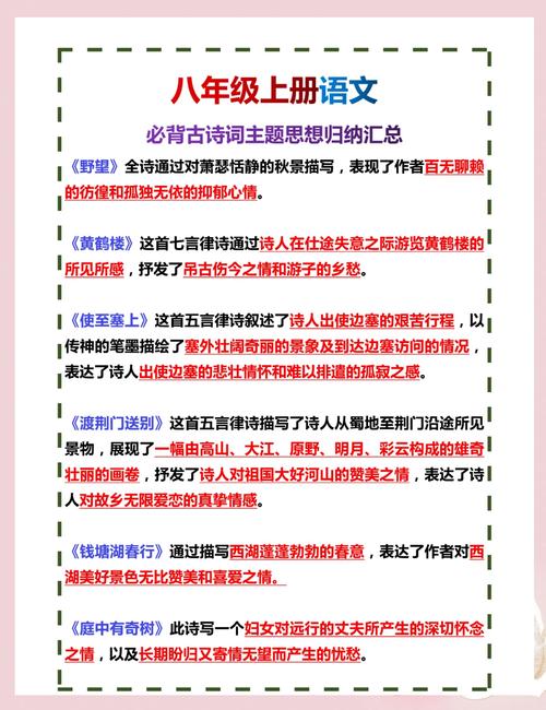 八上古诗文答案哪里有?