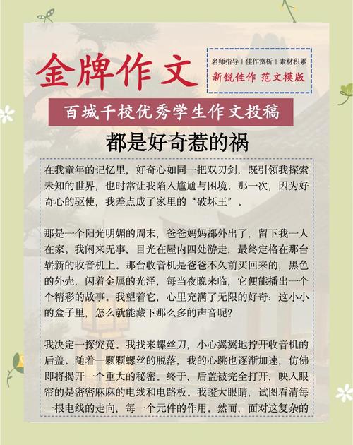 好奇如何铸就中考满分作文?